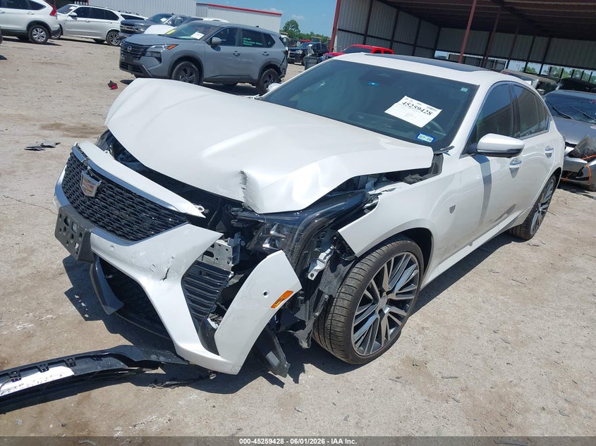 2025 Cadillac Ct5 VIN 1G6DN5RW8S0101770 IAAI salvage auction — FRONT END, Salvage Title, sold $15,100 on 2026-07-10 (photo 2)