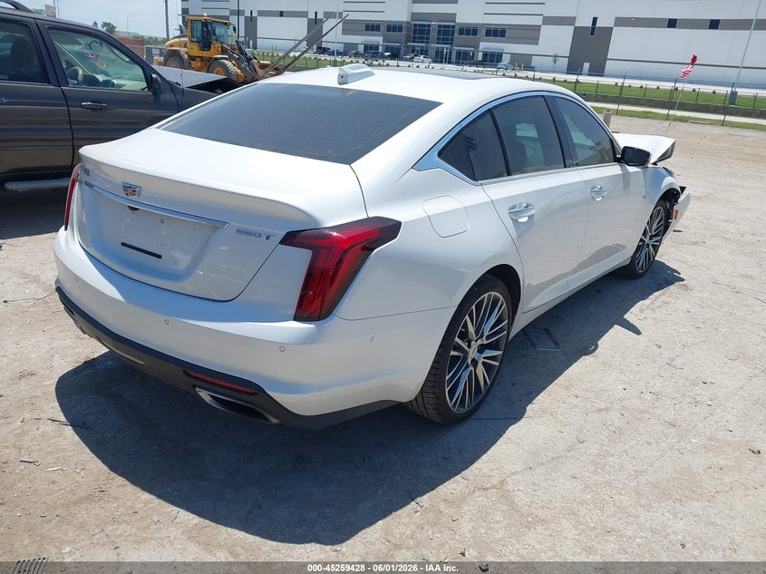 2025 Cadillac Ct5 VIN 1G6DN5RW8S0101770 IAAI salvage auction — FRONT END, Salvage Title, sold $15,100 on 2026-07-10 (photo 4)