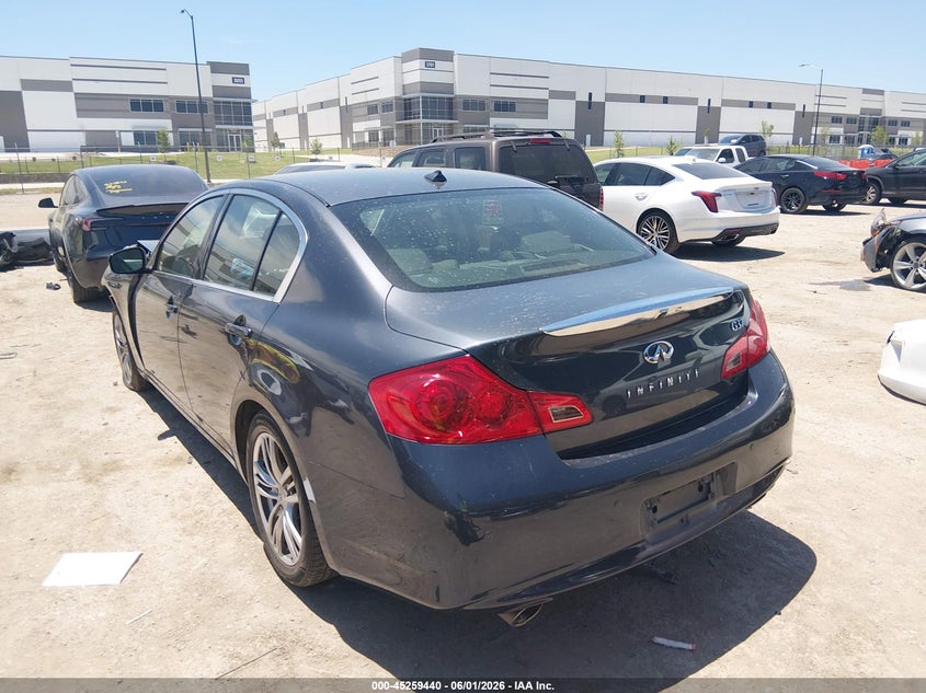 2013 Infiniti G VIN JN1CV6AP3DM715661 IAAI salvage auction — FRONT END, Salvage Title, sold $900 on 2026-09-08 (photo 3)