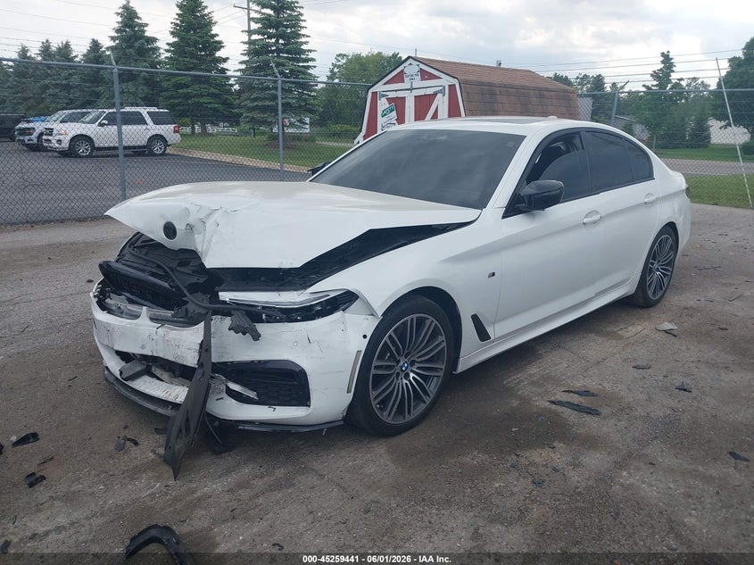 2019 BMW 5er VIN WBAJE7C5XKWW11138 IAAI salvage auction — FRONT END, Salvage Title, sold $8,600 on 2026-07-30 (photo 2)