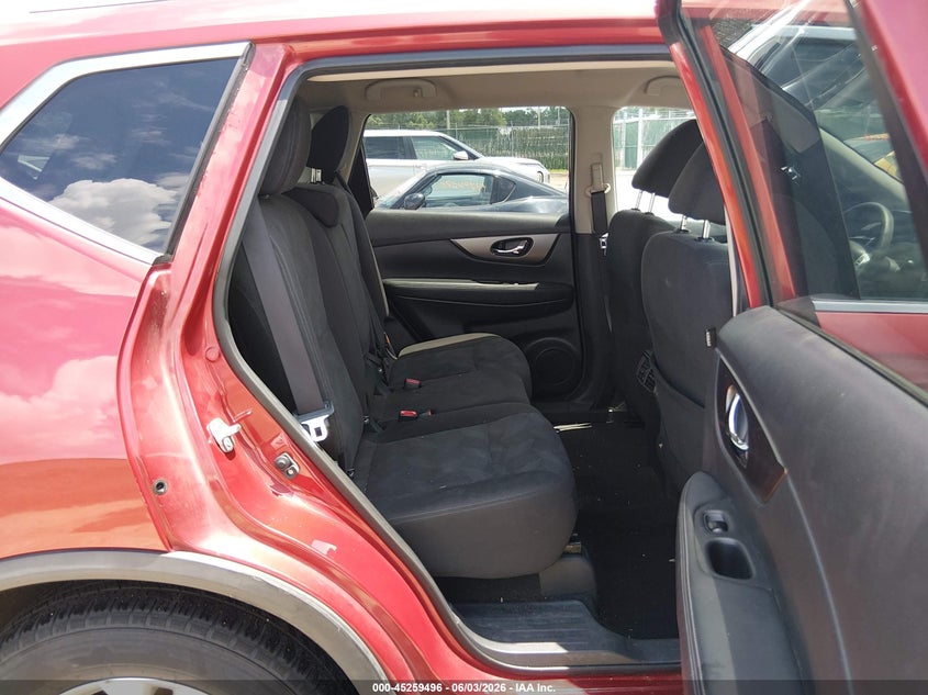 2016 Nissan Rogue VIN KNMAT2MV9GP681239 IAAI salvage auction — LEFT REAR, Salvage Title, sold $1,900 on 2026-07-17 (photo 8)