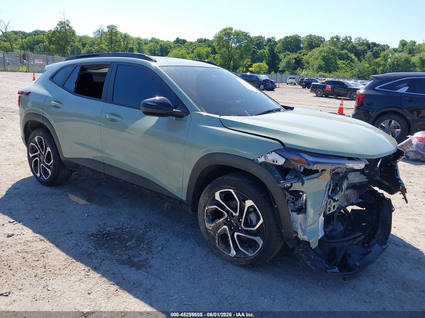 2024 Chevrolet Trax VIN KL77LJE27RC187168 IAAI salvage auction — FRONT END, Salvage Title, sold $4,550 on 2026-07-28 (photo 1)