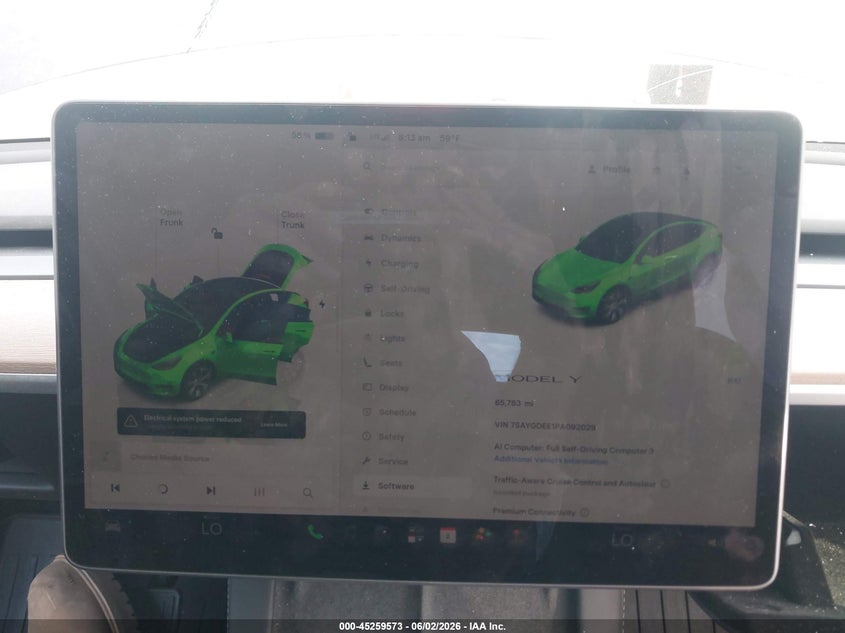 2023 Tesla Model y VIN 7SAYGDEE1PA092029 IAAI salvage auction — ALL OVER, Salvage Title, sold $3,950 on 2026-07-23 (photo 7)
