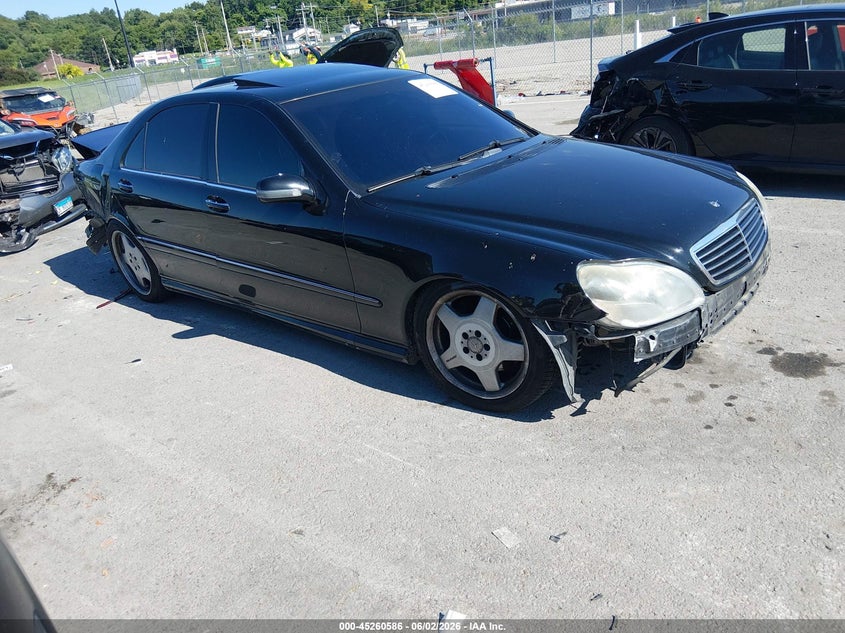 2002 Mercedes-benz S class VIN WDBNG73J02A254205 IAAI salvage auction — FRONT END, Salvage (Illinois), sold $375 on 2026-07-14 (photo 1)