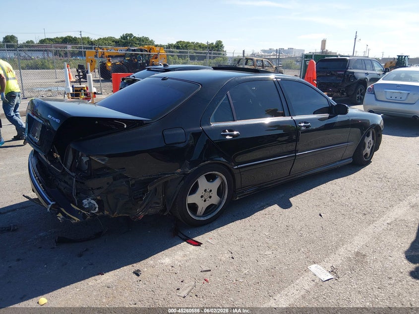 2002 Mercedes-benz S class VIN WDBNG73J02A254205 IAAI salvage auction — FRONT END, Salvage (Illinois), sold $375 on 2026-07-14 (photo 4)