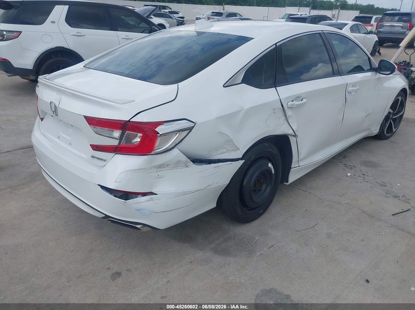 2020 Honda Accord VIN 1HGCV1F32LA061856 IAAI salvage auction — REAR END, Original (Texas), sold $7,450 on 2026-08-21 (photo 4)
