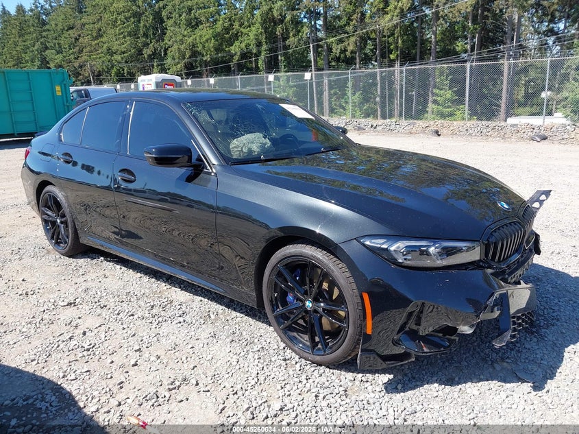 2024 BMW 3er VIN 3MW89FF03R8E43956 IAAI salvage auction — FRONT END, Salvage Title, sold $13,700 on 2026-07-29 (photo 1)