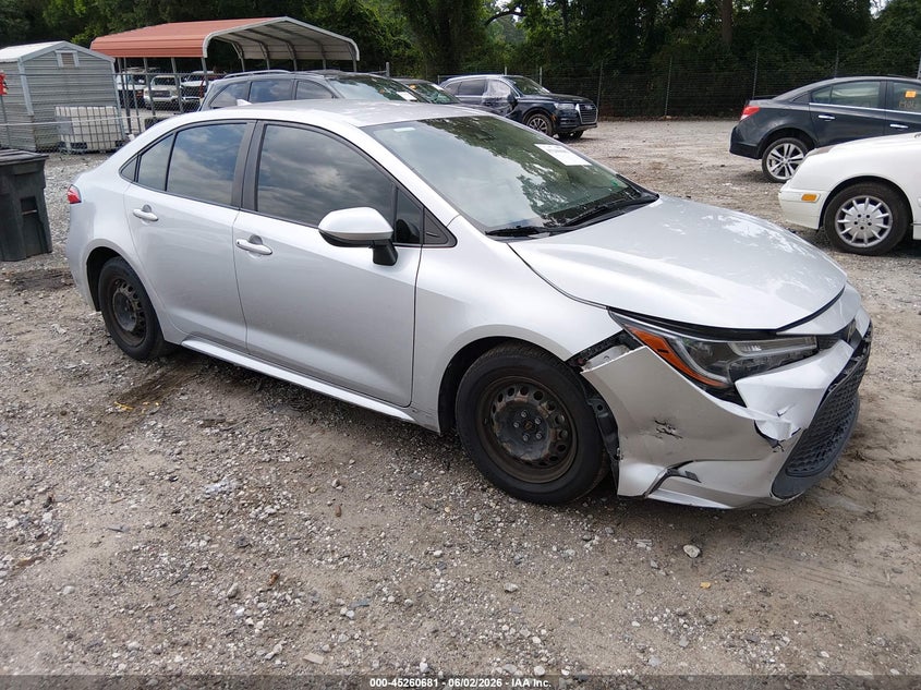 2020 Toyota Corolla VIN JTDDPRAE9LJ057579 IAAI salvage auction — FRONT END, Salvage Title, sold $3,050 on 2026-07-10 (photo 1)