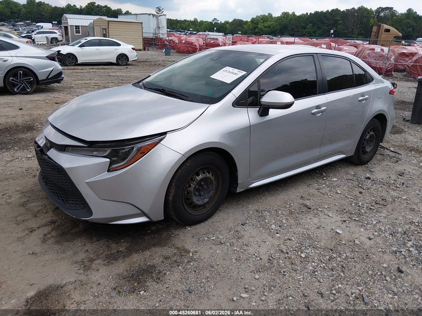 2020 Toyota Corolla VIN JTDDPRAE9LJ057579 IAAI salvage auction — FRONT END, Salvage Title, sold $3,050 on 2026-07-10 (photo 2)