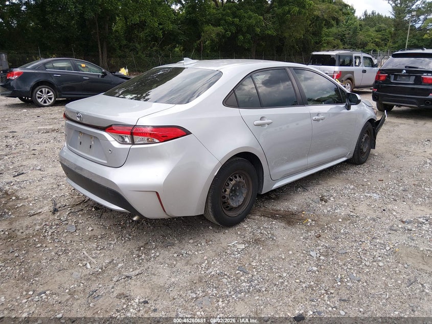 2020 Toyota Corolla VIN JTDDPRAE9LJ057579 IAAI salvage auction — FRONT END, Salvage Title, sold $3,050 on 2026-07-10 (photo 4)