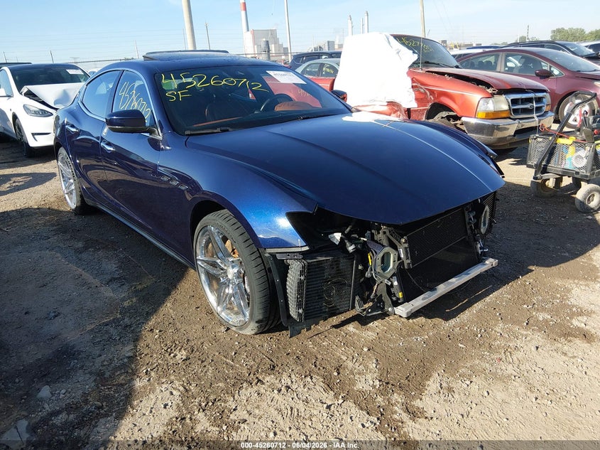 2017 Maserati Ghibli VIN ZAM57RTA6H1248362 IAAI salvage auction — FRONT END, Salvage Title, sold $5,950 on 2026-08-05 (photo 1)