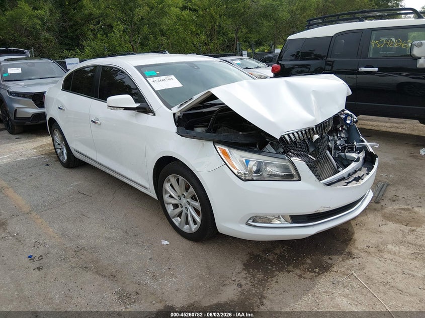 2015 Buick Lacrosse VIN 1G4GD5G3XFF229433 IAAI salvage auction — FRONT END, Salvage Title, sold $525 on 2026-08-26 (photo 1)