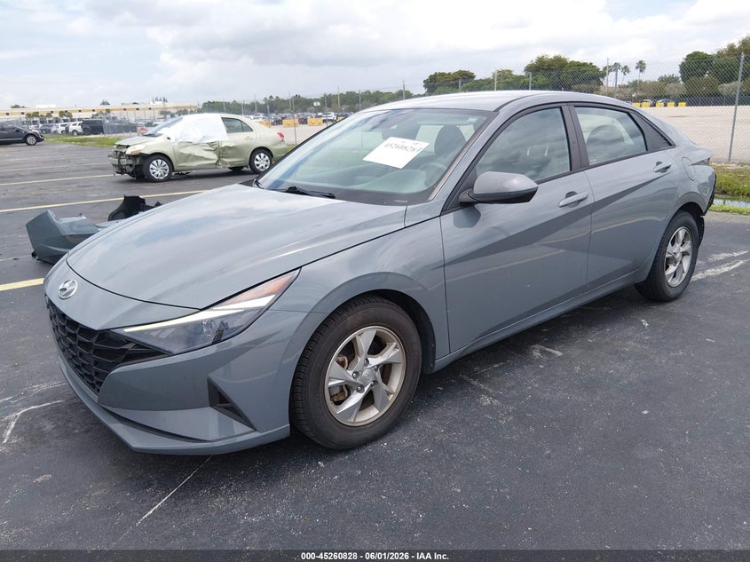 2022 Hyundai Elantra VIN KMHLL4AG8NU350530 IAAI salvage auction — REAR END, Salvage Title, sold $4,050 on 2026-07-09 (photo 2)