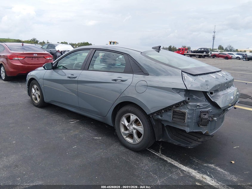 2022 Hyundai Elantra VIN KMHLL4AG8NU350530 IAAI salvage auction — REAR END, Salvage Title, sold $4,050 on 2026-07-09 (photo 3)