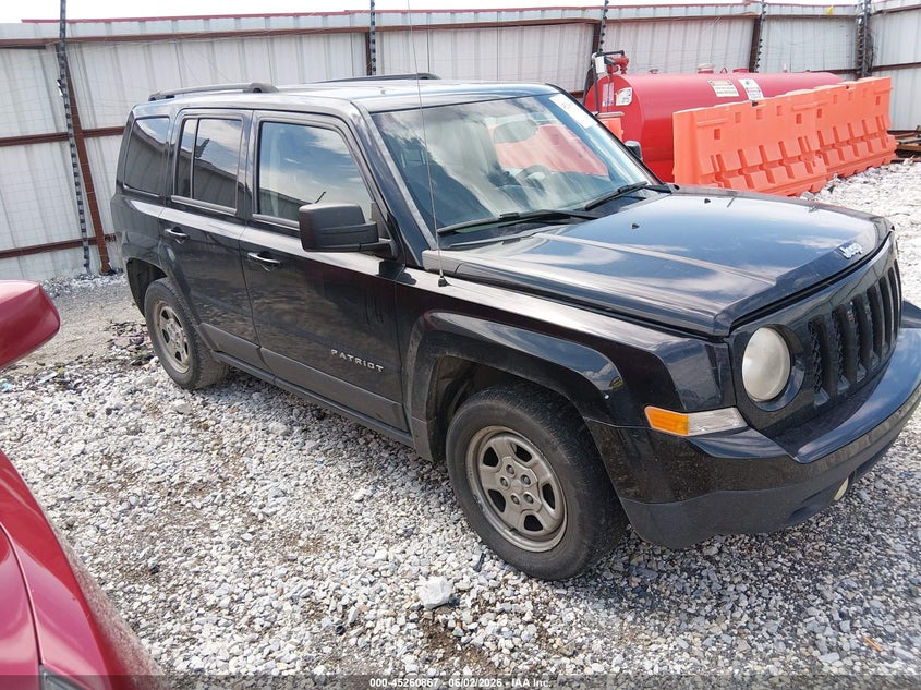2016 Jeep Liberty (patriot) VIN 1C4NJPBA6GD553109 IAAI salvage auction — REAR END, Salvage Title, sold $175 on 2026-07-09 (photo 1)
