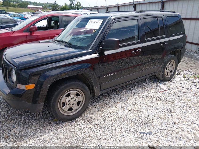 2016 Jeep Liberty (patriot) VIN 1C4NJPBA6GD553109 IAAI salvage auction — REAR END, Salvage Title, sold $175 on 2026-07-09 (photo 2)
