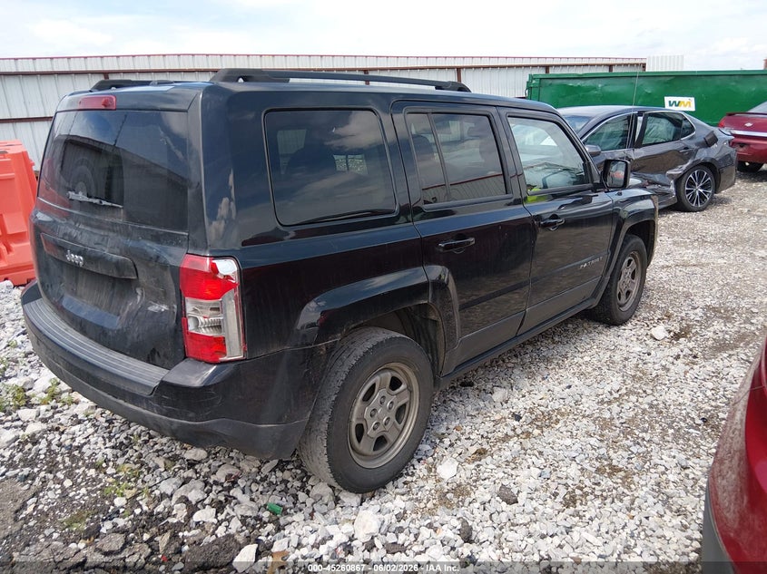 2016 Jeep Liberty (patriot) VIN 1C4NJPBA6GD553109 IAAI salvage auction — REAR END, Salvage Title, sold $175 on 2026-07-09 (photo 4)