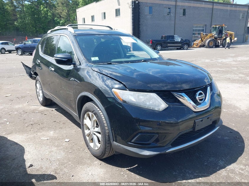 2015 Nissan Rogue VIN KNMAT2MV6FP536674 IAAI salvage auction — REAR END, Salvage (Massachusetts), sold $425 on 2026-07-24 (photo 1)