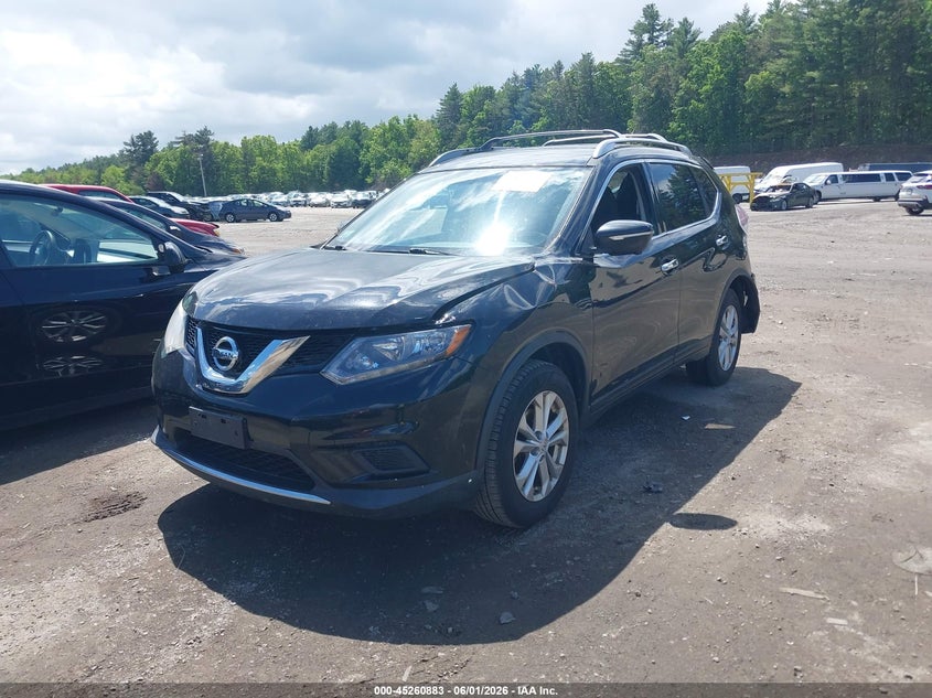 2015 Nissan Rogue VIN KNMAT2MV6FP536674 IAAI salvage auction — REAR END, Salvage (Massachusetts), sold $425 on 2026-07-24 (photo 2)