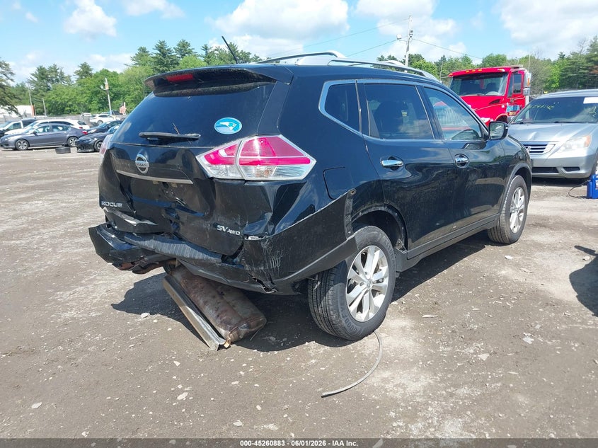 2015 Nissan Rogue VIN KNMAT2MV6FP536674 IAAI salvage auction — REAR END, Salvage (Massachusetts), sold $425 on 2026-07-24 (photo 4)