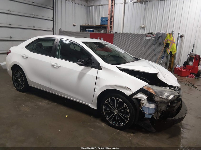 2016 Toyota Corolla VIN 5YFBURHE5GP429250 IAAI salvage auction — FRONT END, Salvage Title, sold $3,650 on 2026-07-07 (photo 1)