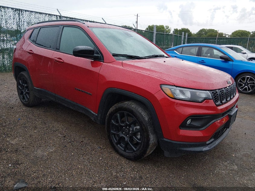 2025 Jeep Compass VIN 3C4NJDBN5ST566485 IAAI salvage auction — HAIL, Salvage Title, sold $25 on 2026-07-24 (photo 1)