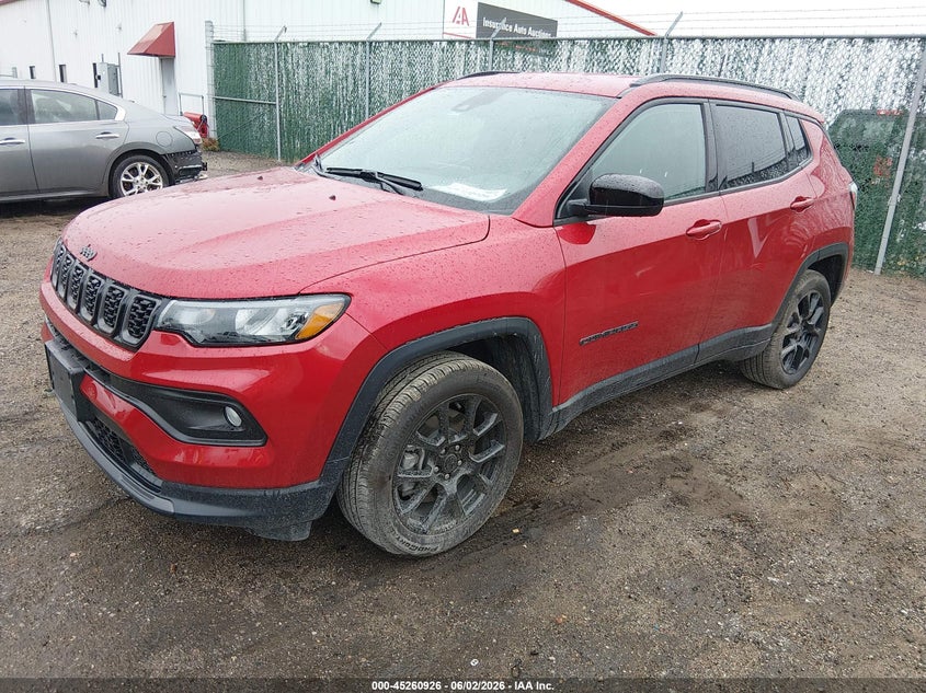 2025 Jeep Compass VIN 3C4NJDBN5ST566485 IAAI salvage auction — HAIL, Salvage Title, sold $25 on 2026-07-24 (photo 2)