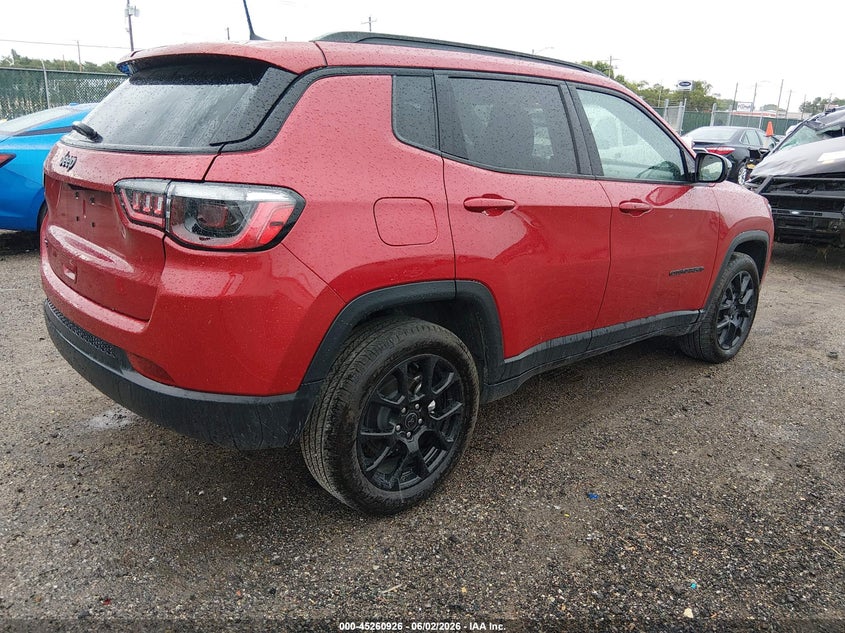 2025 Jeep Compass VIN 3C4NJDBN5ST566485 IAAI salvage auction — HAIL, Salvage Title, sold $25 on 2026-07-24 (photo 4)