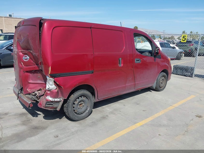 2017 Nissan Nv200 VIN 3N6CM0KN0HK705554 IAAI salvage auction — REAR END, Salvage Title, sold $900 on 2026-07-06 (photo 4)
