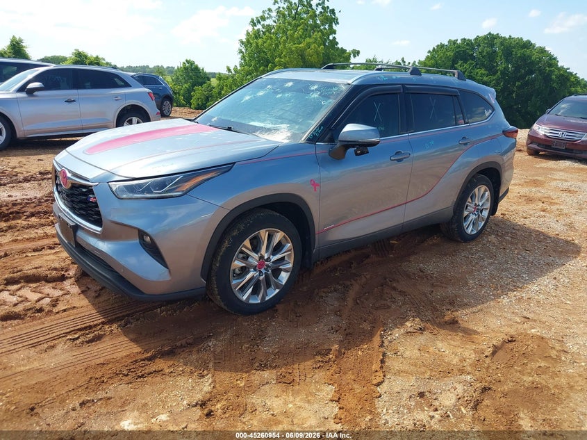 2024 Toyota Highlander VIN 5TDKDRBHXRS553494 IAAI salvage auction — HAIL, Clear (Missouri), sold $21,250 on 2026-07-30 (photo 2)