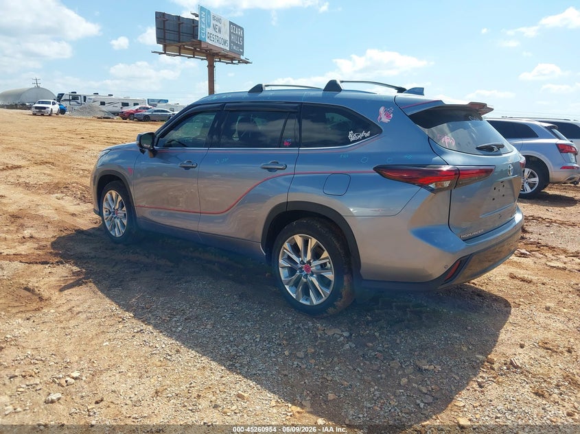 2024 Toyota Highlander VIN 5TDKDRBHXRS553494 IAAI salvage auction — HAIL, Clear (Missouri), sold $21,250 on 2026-07-30 (photo 3)