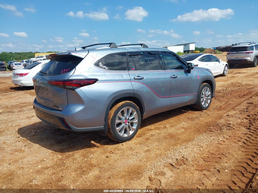 2024 Toyota Highlander VIN 5TDKDRBHXRS553494 IAAI salvage auction — HAIL, Clear (Missouri), sold $21,250 on 2026-07-30 (photo 4)