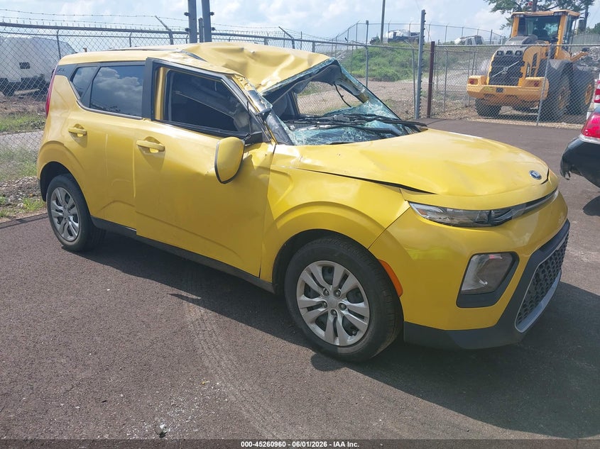 2020 Kia Soul VIN KNDJ23AU2L7114532 IAAI salvage auction — ROOF, Salvage (Mississippi), sold $1,150 on 2026-07-23 (photo 1)