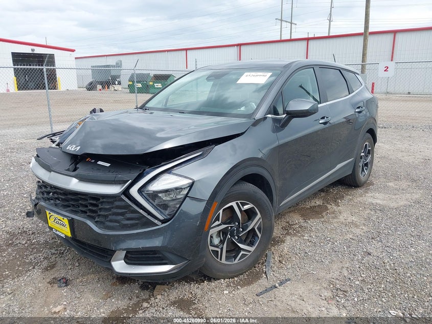 2023 Kia Sportage VIN KNDPU3AF3P7209368 IAAI salvage auction — FRONT END, Salvage Title, sold $3,450 on 2026-07-29 (photo 2)