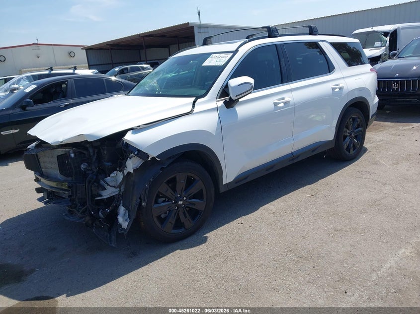2024 Hyundai Palisade VIN KM8R34GE8RU767619 IAAI salvage auction — FRONT END, Salvage (California), sold $5,700 on 2026-07-29 (photo 2)