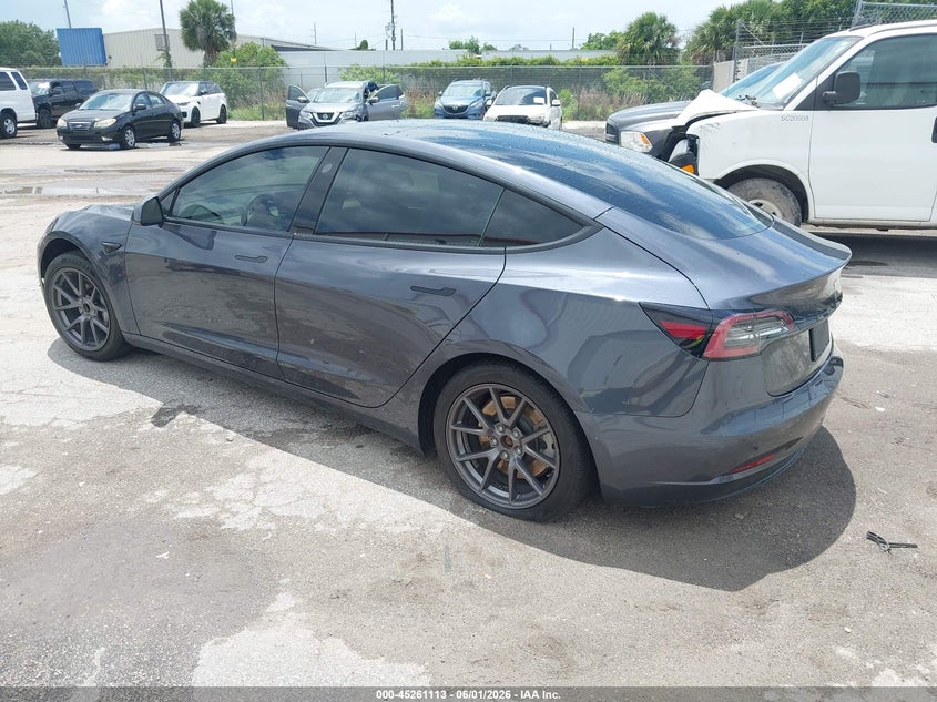2021 Tesla Model 3 VIN 5YJ3E1EA0MF058025 IAAI salvage auction — RIGHT SIDE, Salvage Title, sold $4,700 on 2026-07-15 (photo 3)