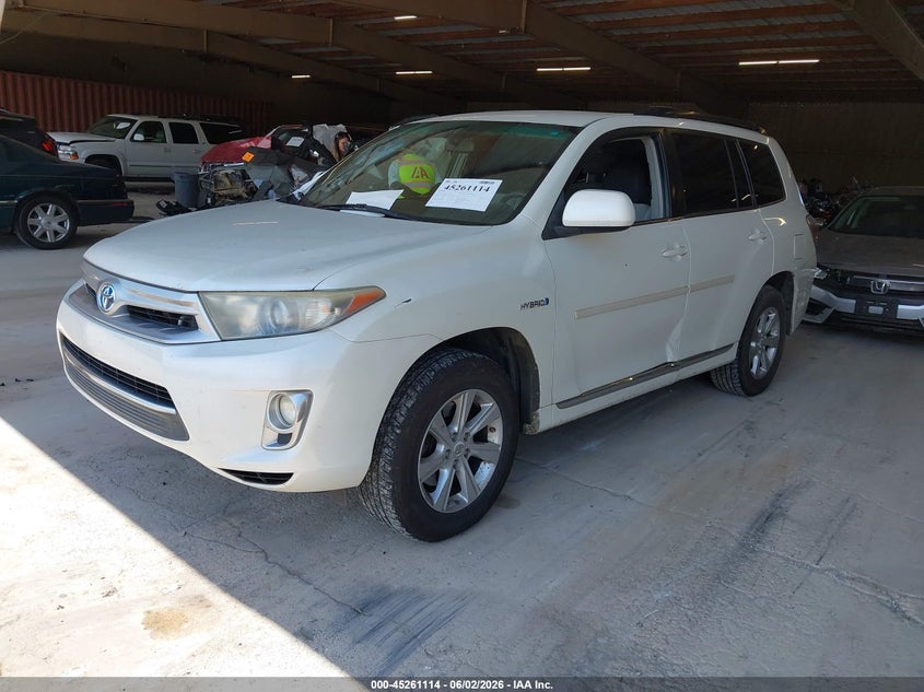 2012 Toyota Highlander VIN JTEBC3EH9C2004357 IAAI salvage auction — NORMAL WEAR, Clear (Tennessee), sold $1,050 on 2026-07-06 (photo 2)