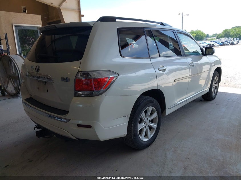 2012 Toyota Highlander VIN JTEBC3EH9C2004357 IAAI salvage auction — NORMAL WEAR, Clear (Tennessee), sold $1,050 on 2026-07-06 (photo 4)