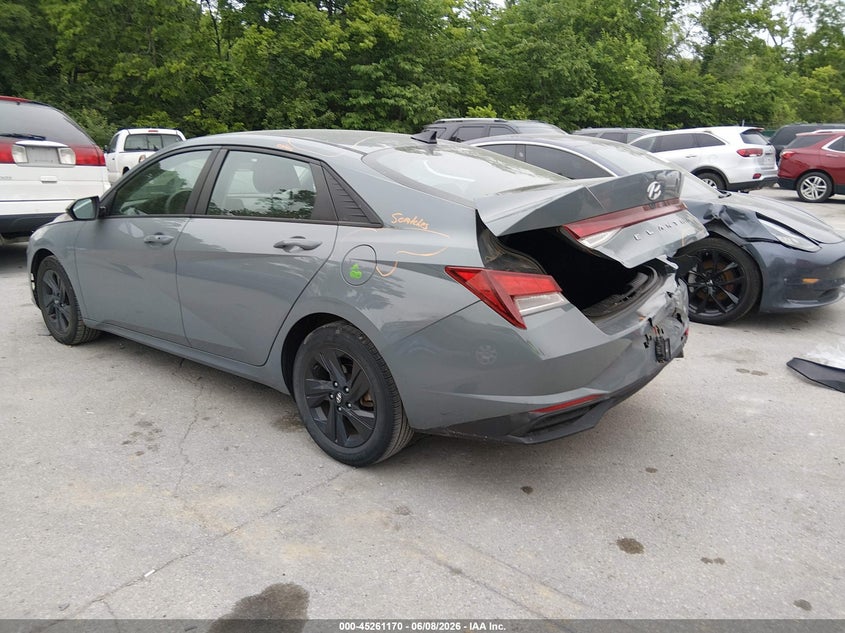 2022 Hyundai Elantra VIN KMHLM4AG2NU246712 IAAI salvage auction — REAR END, Salvage (Kentucky), sold $3,800 on 2026-07-31 (photo 3)