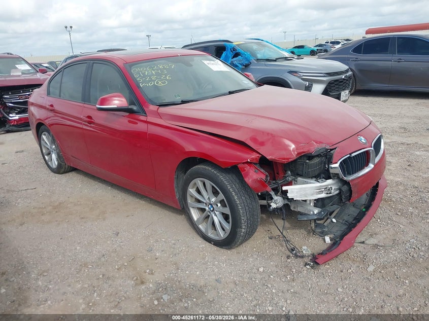 2016 BMW 3er VIN WBA8A9C57GK617743 IAAI salvage auction — RIGHT FRONT, Salvage Title, sold $3,050 on 2026-07-20 (photo 1)