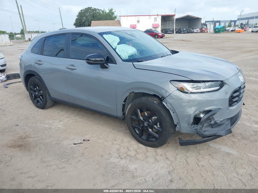 2024 Honda Hr-v VIN 3CZRZ1H55RM729876 IAAI salvage auction — FRONT & REAR, Certificate Of Destruction (Florida), sold $3,300 on 2026-08-01 (photo 1)