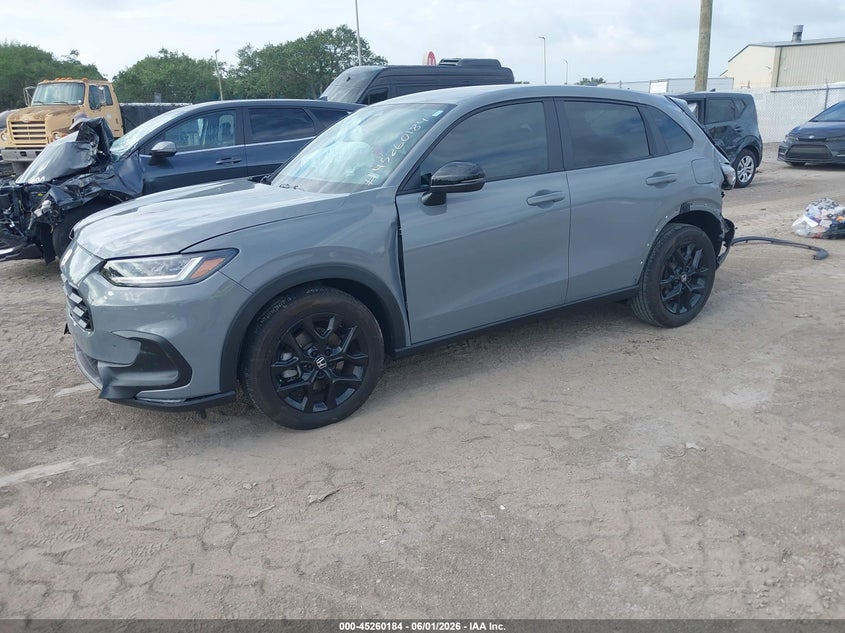 2024 Honda Hr-v VIN 3CZRZ1H55RM729876 IAAI salvage auction — FRONT & REAR, Certificate Of Destruction (Florida), sold $3,300 on 2026-08-01 (photo 2)
