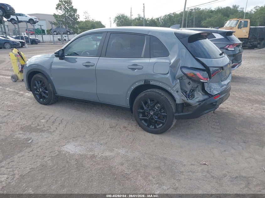 2024 Honda Hr-v VIN 3CZRZ1H55RM729876 IAAI salvage auction — FRONT & REAR, Certificate Of Destruction (Florida), sold $3,300 on 2026-08-01 (photo 3)