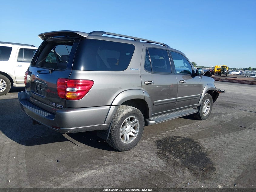 2003 Toyota Sequoia VIN 5TDBT48A33S194528 IAAI salvage auction — FRONT END, Salvage (Illinois), sold $825 on 2026-07-21 (photo 4)