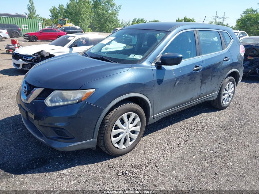 2016 Nissan Rogue VIN KNMAT2MV2GP670423 IAAI salvage auction — REAR END, Salvage Title, sold $525 on 2026-07-21 (photo 2)