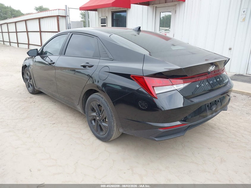2022 Hyundai Elantra VIN KMHLM4AJ2NU032069 IAAI salvage auction — LEFT FRONT, Salvage Title, sold $4,300 on 2026-07-28 (photo 3)