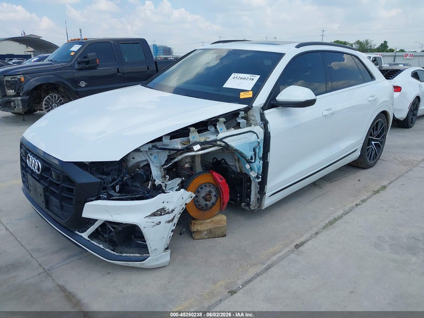 2022 Audi Q8 VIN WA1FVBF14ND024335 IAAI salvage auction — FRONT END, Original (Texas), sold $24,450 on 2026-07-29 (photo 2)