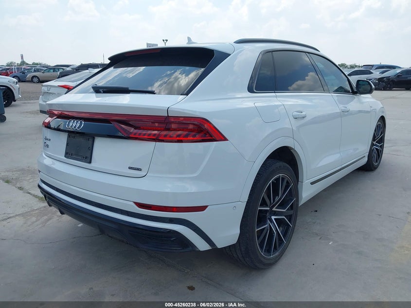 2022 Audi Q8 VIN WA1FVBF14ND024335 IAAI salvage auction — FRONT END, Original (Texas), sold $24,450 on 2026-07-29 (photo 4)