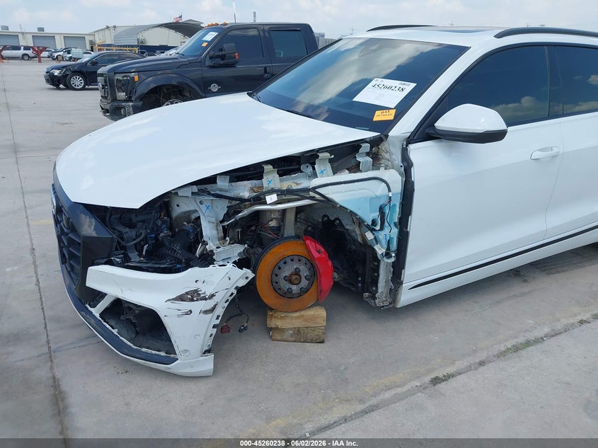 2022 Audi Q8 VIN WA1FVBF14ND024335 IAAI salvage auction — FRONT END, Original (Texas), sold $24,450 on 2026-07-29 (photo 6)