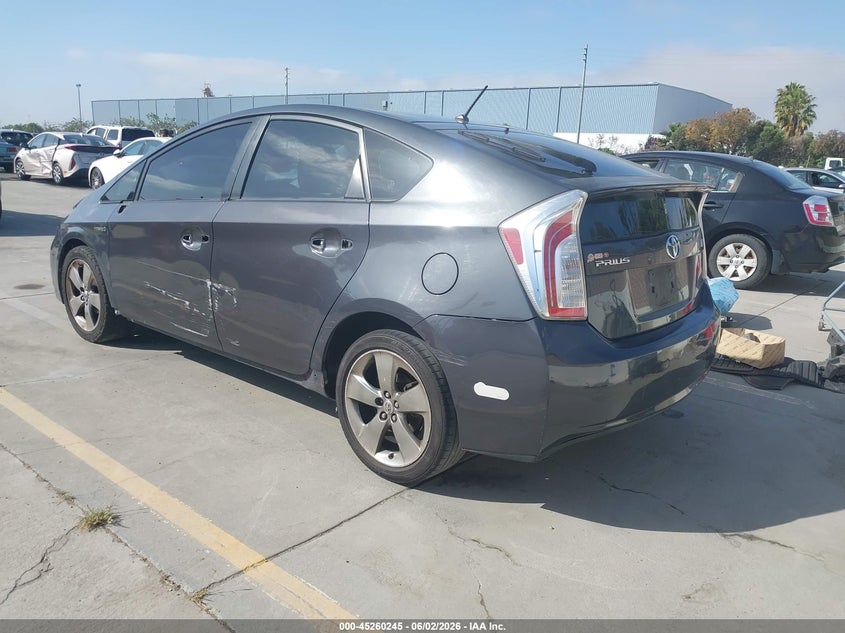 2013 Toyota Prius VIN JTDKN3DU7D1667124 IAAI salvage auction — SIDE, Salvage Title, sold $1,250 on 2026-07-12 (photo 3)